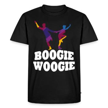 Boogie Woogie Dancers Dance Swing - Men's Premium Organic T-Shirt - black - Front - Nico (187cm)