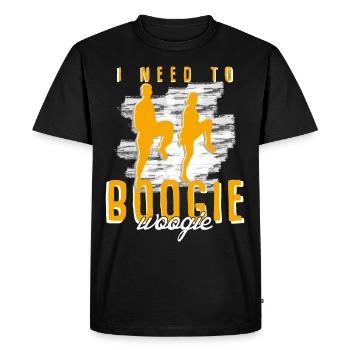 Boogie Woogie Tanz Boogie-Woogie Swing - Männer Premium Bio T-Shirt - Schwarz - Vorne - Nico (187cm)