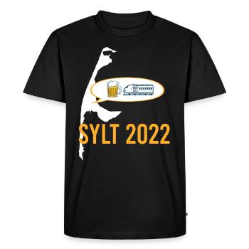 Sylt 2022 Weekend - Fête sur les vacances de la mer du Nord - T-shirt Premium bio Homme - noir - Devant - Nico (187cm)