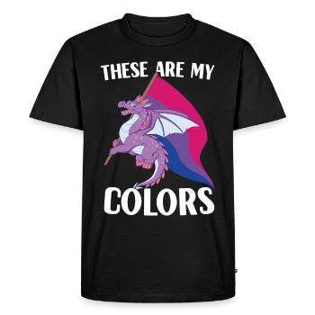 Bisexuels LGBTQ - T-shirt Premium bio Homme - noir - Devant - Nico (187cm)