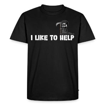 Grim Reaper Saying Joke Grim Reaper - Men's Premium Organic T-Shirt - black - Front - Nico (187cm)