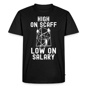 Scaffolding builders - Men's Premium Organic T-Shirt - black - Front - Nico (187cm)
