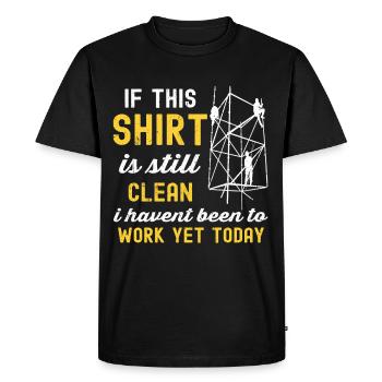Constructeurs d’échafaudages - T-shirt Premium bio Homme - noir - Devant - Nico (187cm)