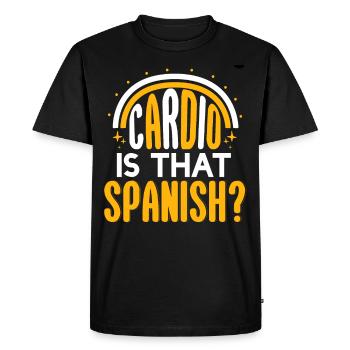 Is That Spanish - Men's Premium Organic T-Shirt - black - Front - Nico (187cm)