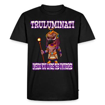 Truluminati Egypt Egyptian Pyramid Pharaoh Temple - Men's Premium Organic T-Shirt - black - Front - Nico (187cm)