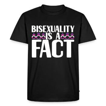 Bisexuels LGBTQ - T-shirt Premium bio Homme - noir - Devant - Nico (187cm)