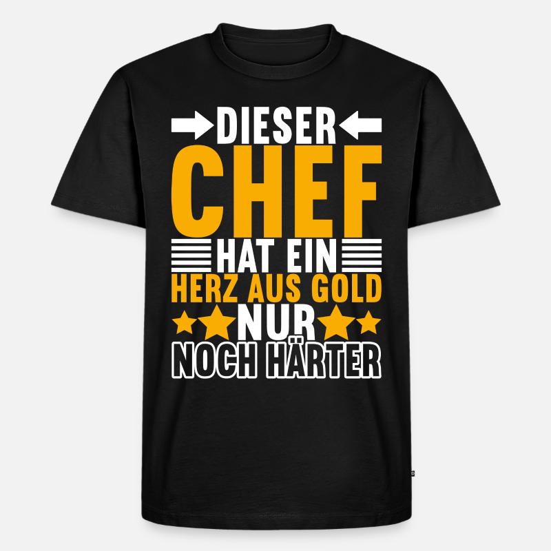 Abteilungsleiter Chef - Männer Premium Bio T-Shirt - Schwarz