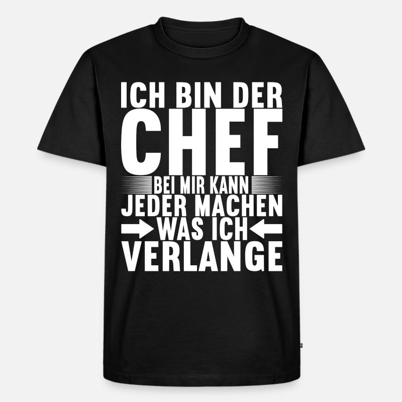 Abteilungsleiter Chef - Männer Premium Bio T-Shirt - Schwarz