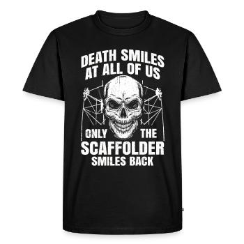 Scaffolding Builder Gift Work Occupation Construction Worker Job - Men's Premium Organic T-Shirt - black - Front - Nico (187cm)