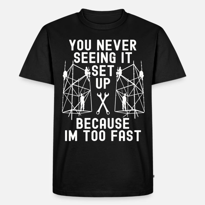 Tshirt constructeur d’échafaudages - T-shirt Premium bio Homme - noir