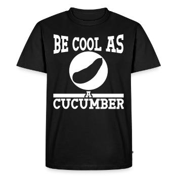 Concombre Concombre - T-shirt Premium bio Homme - noir - Devant - Nico (187cm)