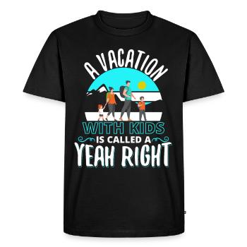 Vacation Family Vacation Family Trips - Men's Premium Organic T-Shirt - black - Front - Nico (187cm)