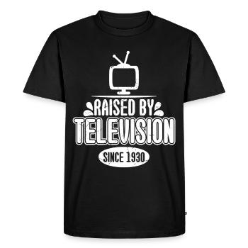 By Television Since 1930 - Men's Premium Organic T-Shirt - black - Front - Nico (187cm)