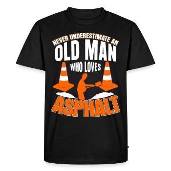 Road construction Road guards Road builders - Men's Premium Organic T-Shirt - black - Front - Nico (187cm)
