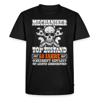 KFZ Mechaniker - Landmaschinenmechaniker -Tuning - Männer Premium Bio T-Shirt - Schwarz - Vorne - Nico (187cm)