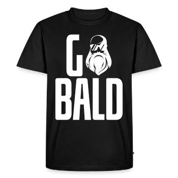 Bald Cool Sunglasses - Men's Premium Organic T-Shirt - black - Front - Nico (187cm)