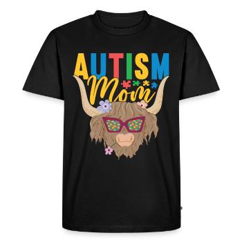 Autisme autistique Autiste - T-shirt Premium bio Homme - noir - Devant - Nico (187cm)