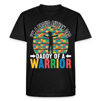Autisme autistique Autiste - T-shirt Premium bio Homme - noir - Devant - Nico (187cm)