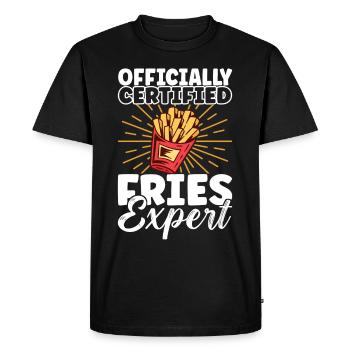 Hamburgers de restauration rapide - T-shirt Premium bio Homme - noir - Devant - Nico (187cm)
