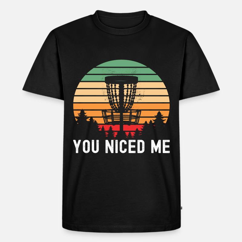 Disc Golf Disc Golfer - Männer Premium Bio T-Shirt - Schwarz