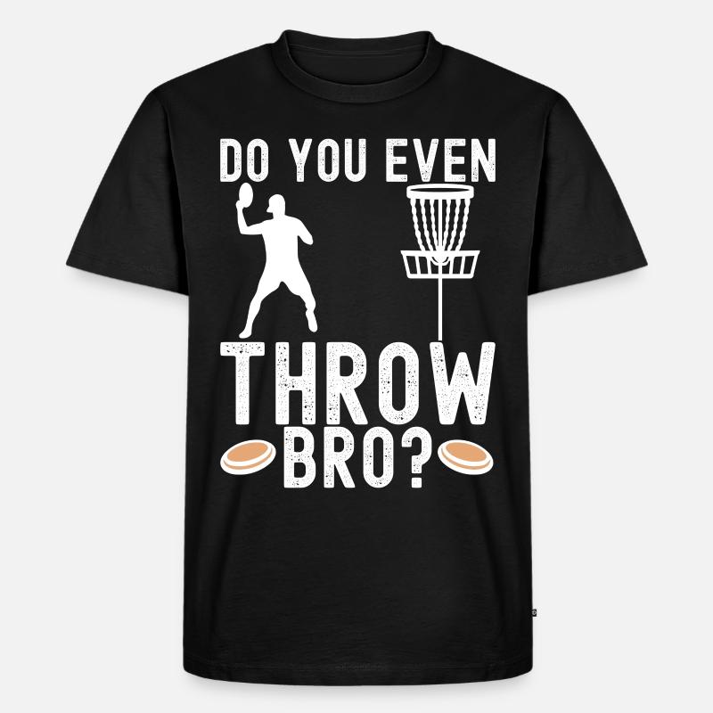 Disc Golf Disc Golfer - Männer Premium Bio T-Shirt - Schwarz
