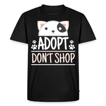 Adopt Dont Shop Pet Adoption Awareness - Men's Premium Organic T-Shirt - black - Front - Nico (187cm)