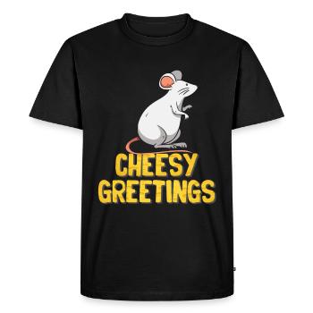 Mouse Mouse Gift Rat Rodent Mouse Lousemaus - Men's Premium Organic T-Shirt - black - Front - Nico (187cm)