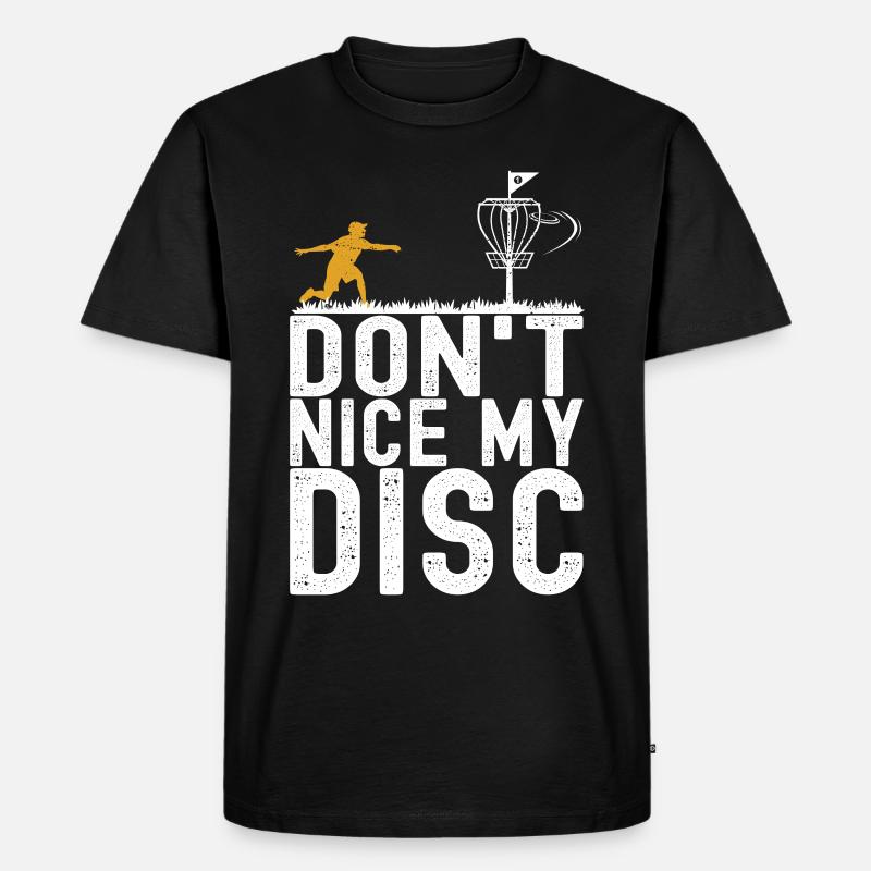 Disc Golf Disc Golfer - Männer Premium Bio T-Shirt - Schwarz
