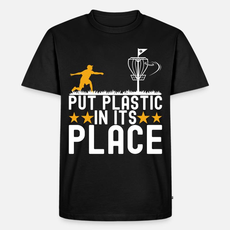 Disc Golf Disc Golfer - Männer Premium Bio T-Shirt - Schwarz
