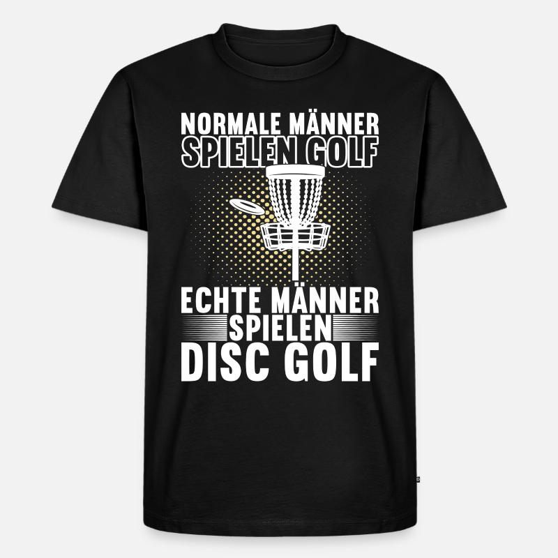 Disc Golf Disc Golfer - Männer Premium Bio T-Shirt - Schwarz