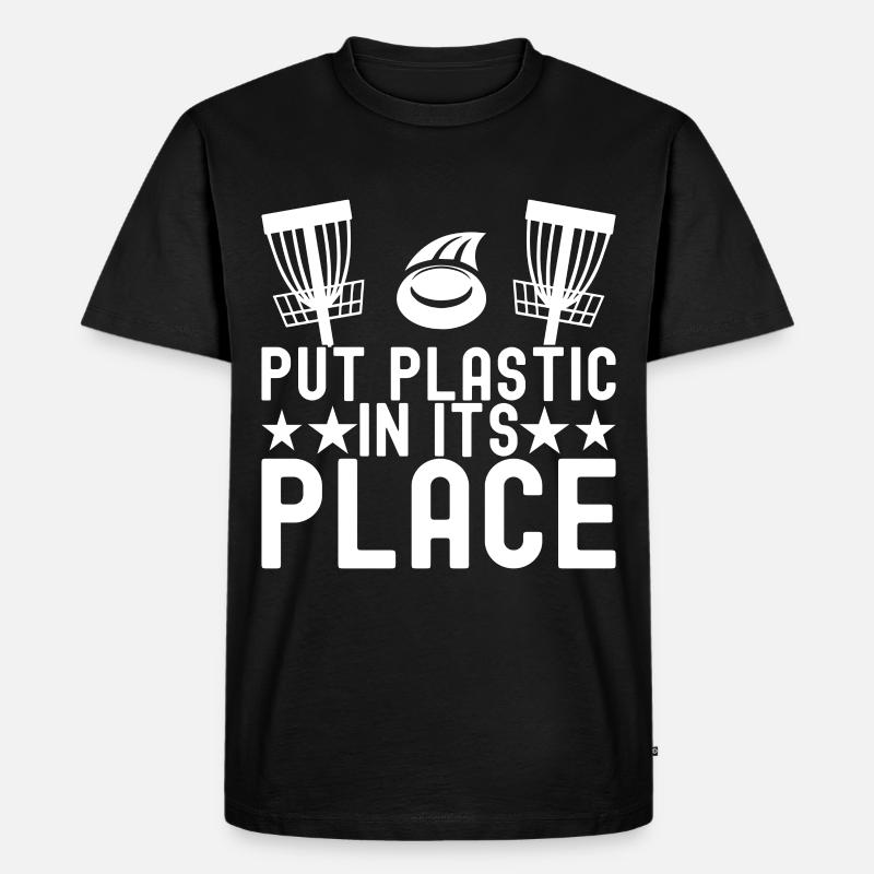 Disc Golf Disc Golfer - Männer Premium Bio T-Shirt - Schwarz