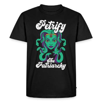 Feminism Feminist Feminist - Men's Premium Organic T-Shirt - black - Front - Nico (187cm)