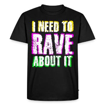 Raver Festival Techno Rave - T-shirt Premium bio Homme - noir - Devant - Nico (187cm)