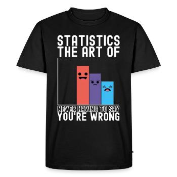 Professeur de mathématiques Mathématiques - T-shirt Premium bio Homme - noir - Devant - Nico (187cm)