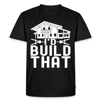 Architect Architecture - Men's Premium Organic T-Shirt - black - Front - Nico (187cm)
