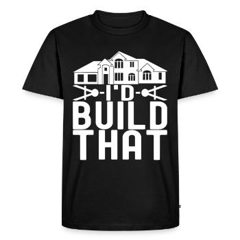 Architect Architecture - Men's Premium Organic T-Shirt - black - Front - Nico (187cm)