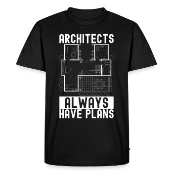 Architect Architecture - Men's Premium Organic T-Shirt - black - Front - Nico (187cm)