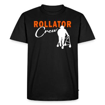 Rollator Crew - Geriatric Nurse - Nurse - Men's Premium Organic T-Shirt - black - Front - Nico (187cm)