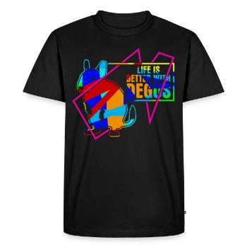 Degu Deguspruch Degus - T-shirt Premium bio Homme - noir - Devant - Nico (187cm)