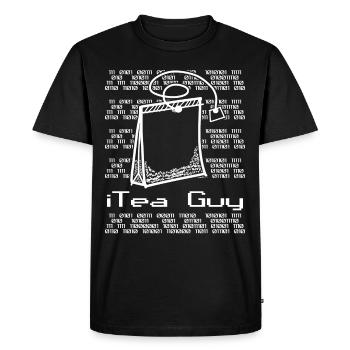 Informatik Vintage IT specialist Nerd - Men's Premium Organic T-Shirt - black - Front - Nico (187cm)