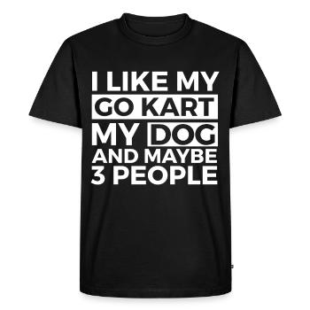 Kartsport Kart Driver Go Kart Gift Idea - Men's Premium Organic T-Shirt - black - Front - Nico (187cm)