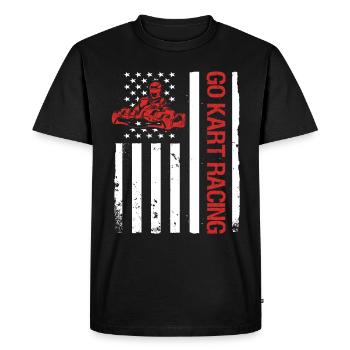 Kartsport Kart Driver Go Kart Gift Idea - Men's Premium Organic T-Shirt - black - Front - Nico (187cm)