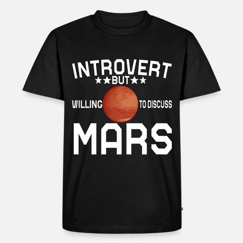 Mars Planet - Männer Premium Bio T-Shirt - Schwarz