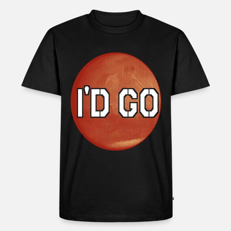 Mars Planet - Männer Premium Bio T-Shirt - Schwarz