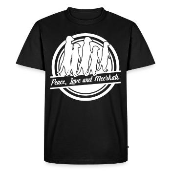 Suricates - T-shirt Premium bio Homme - noir - Devant - Nico (187cm)