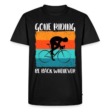 Cycling Road Bike Bicycle Gravel Time Trial Bike - Men's Premium Organic T-Shirt - black - Front - Nico (187cm)