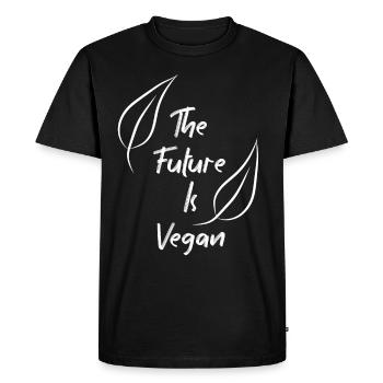 Vegan Vegan Animal Welfare Vegetarian Vegetarian - Men's Premium Organic T-Shirt - black - Front - Nico (187cm)