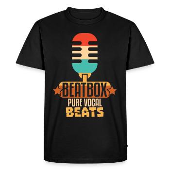 Beatbox Pure Vocal Beats - Men's Premium Organic T-Shirt - black - Front - Nico (187cm)