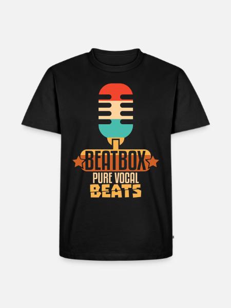 Beatbox Pure Vocal Beats - Men's Premium Organic T-Shirt - black