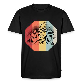 Motocross - T-shirt Premium bio Homme - noir - Devant - Nico (187cm)